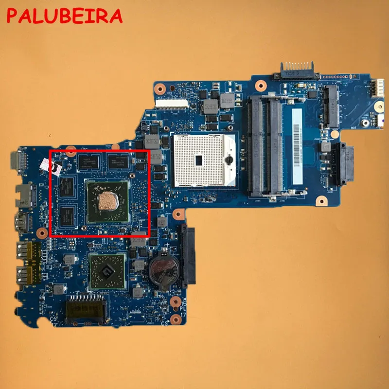 Материнская плата PALUBEIRA для Toshiba Satellite C850 C855 L850 L855 H000051780 основная плата DDR3 HD7670M материнская плата для ноутбука видеокарта