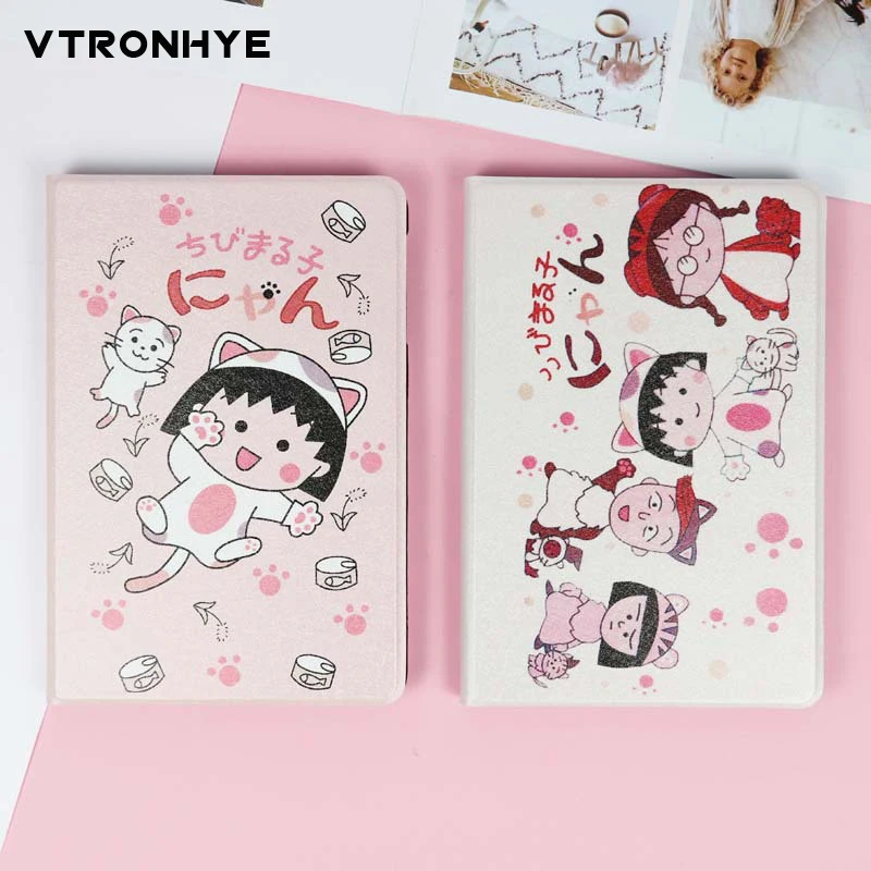 

Cute PU leather Case for fundas iPad Pro 9.7/Mini 5 2019 Ultrathin Soft TPU Back Cover for iPad 2 3 4 Air 1/2 Auto Sleep/Wake up