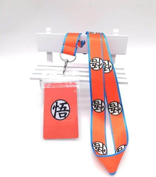 

Retail 1pcs Dragon Ball Z Neck Strap Lanyards Card Holders Bank Neck Strap Card Bus ID Holders Rope Key Chain L10
