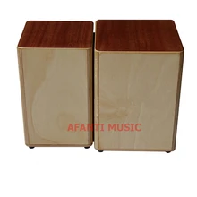 Afanti Music Mahigany Birch Wood Natural Cajon Drum KHG 202