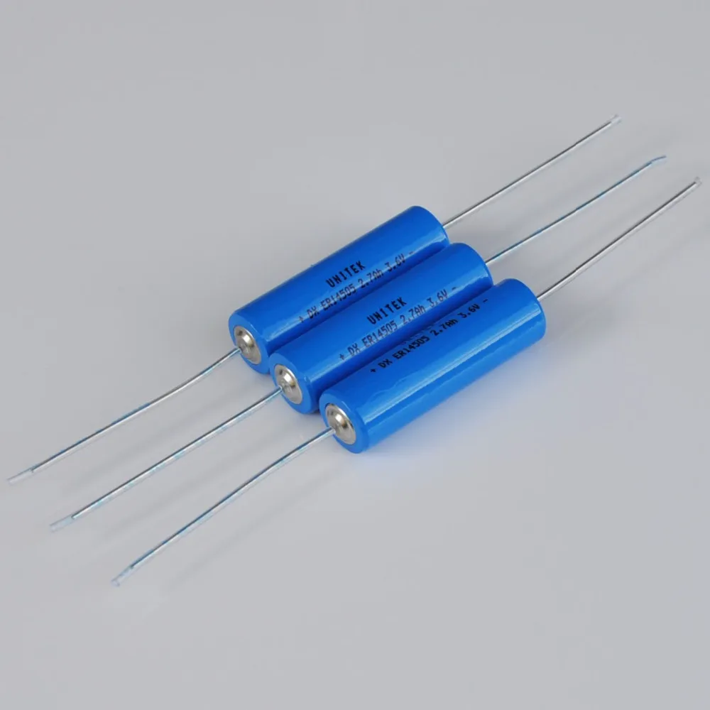 

20-Pack ER14505 3.6V liSOCL2 Lithium battery 14505 AA primary cell 2700mah welding pin needle for SAFT LS14500 Tadiran TL-5903