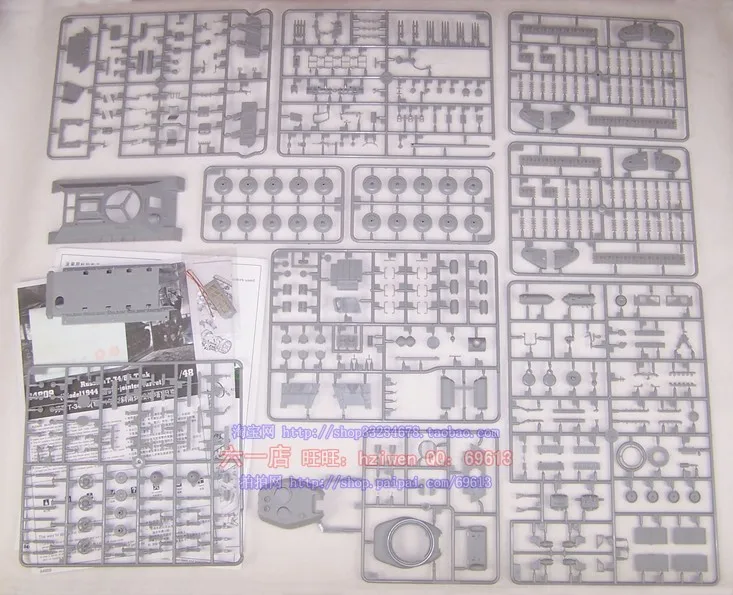 1:48 масштаб советская T34/85 средний танк с полной внутренней структурой DIY пластиковая Сборная модель игрушки