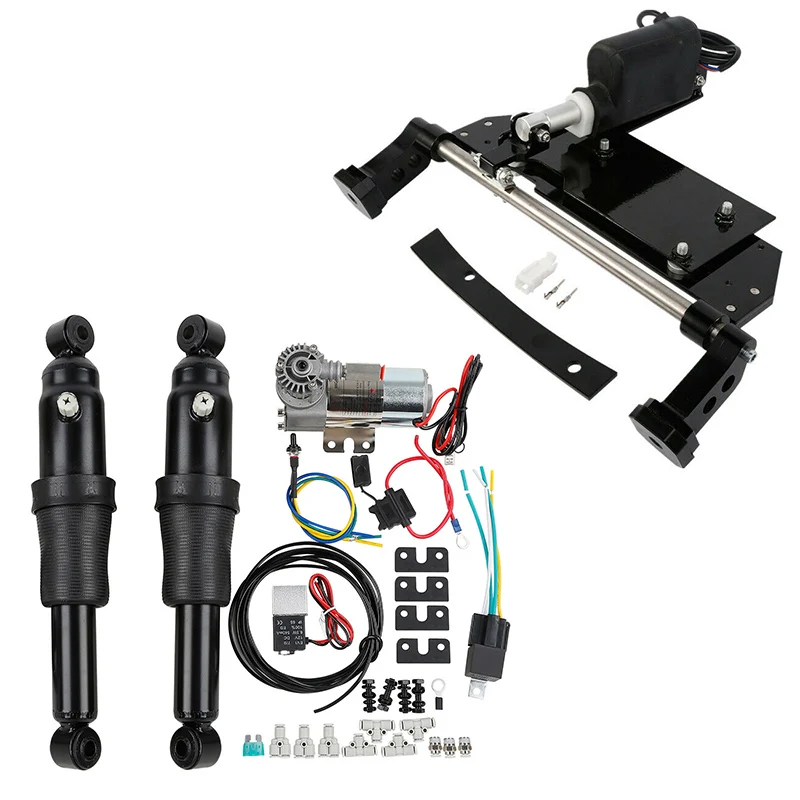 

Rear Air Ride Suspension Electric Center Stand For Harley Electra Glide Touring Road Street Glide Bagger 2009-2016 Motorcycle
