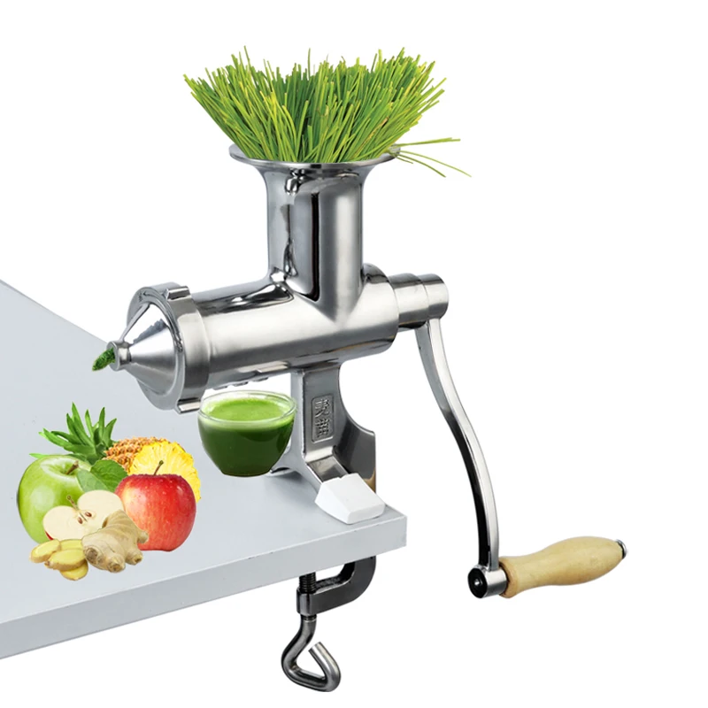 

Household stainless steel manual wheat grass squeezed ginger squeeze juice machine manual fruit and vegetable wheat seedling jui