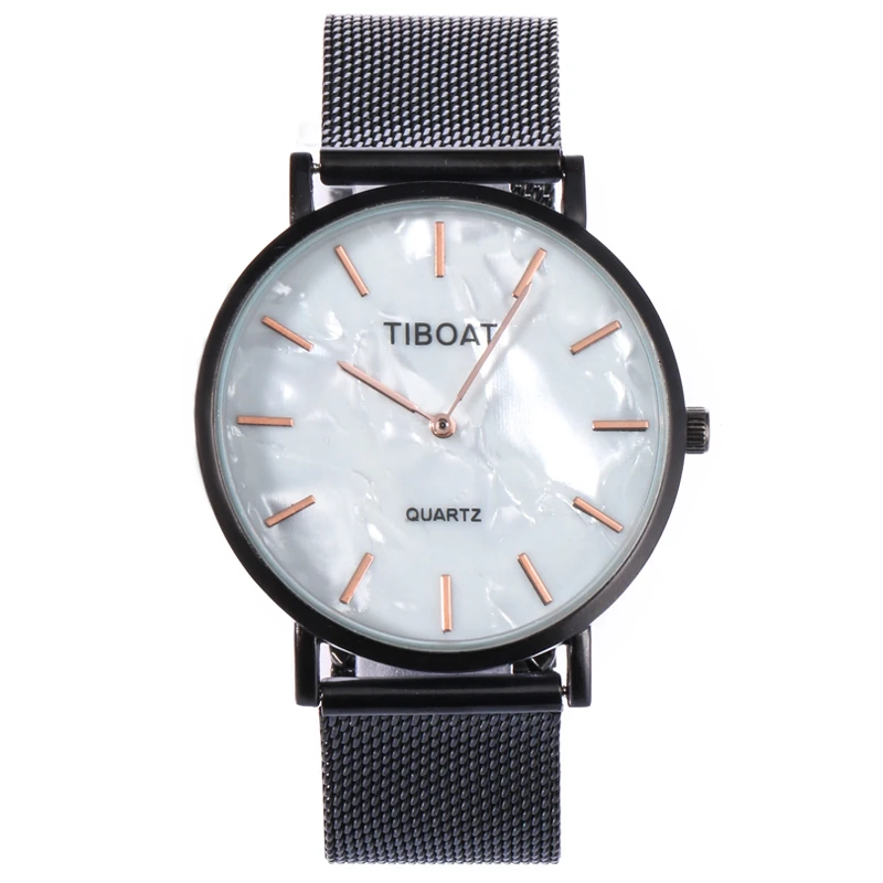 

TIBOAT Super Slim Sliver Mesh Stainless Steel Watches Women Top Brand Luxury Casual Clock Ladies Wrist Watch Relogio Feminino