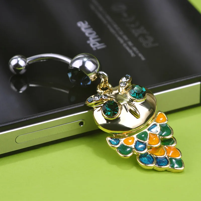 Funmor эмалированная Сова пирсинг для пупка женщин и девушек Бикини ювелирные