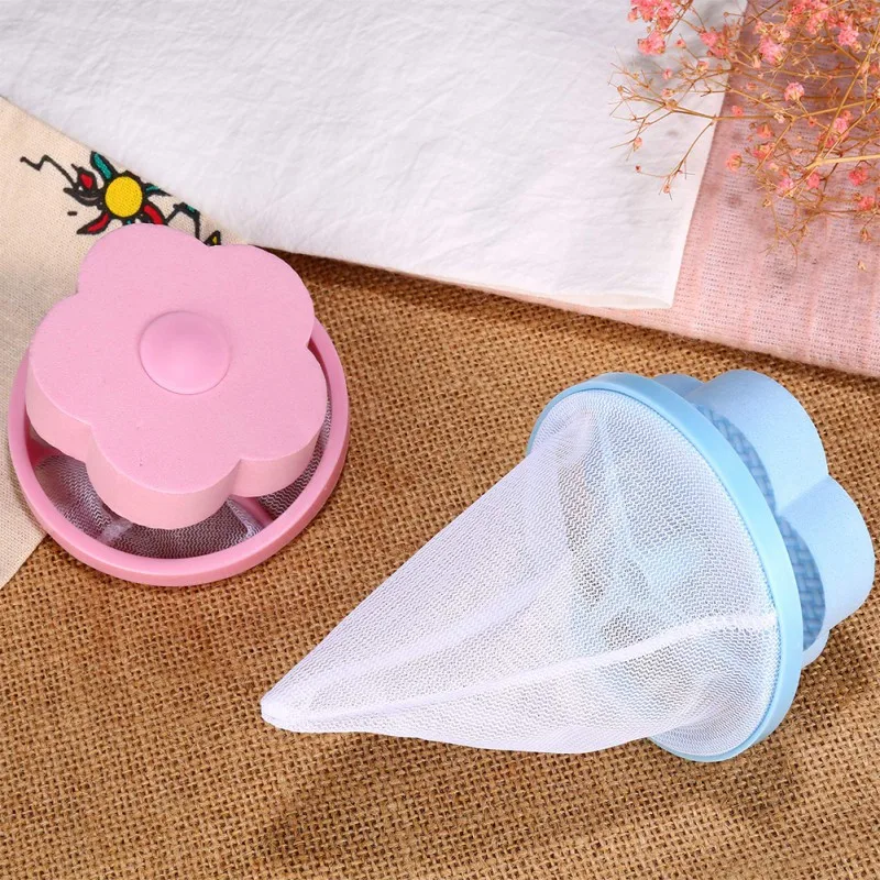 

1Pcs Household Practical Durable Filter Bag Floating Style For Washing Machine Clothes Fur Filtration Round Shape