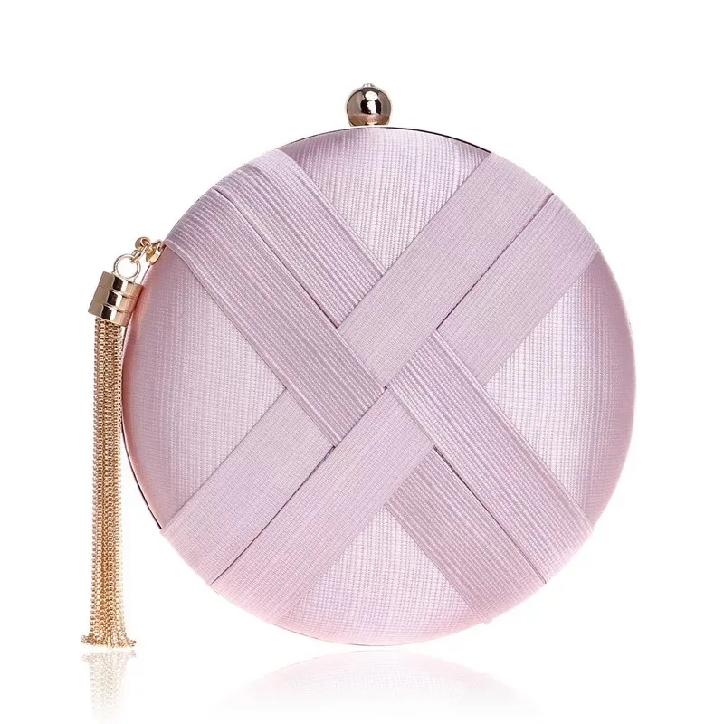 

Luxury Brand silk dinner bag Evening Bag handbag noche bolsos birthday Party Wedding tassel Bag chains Shoulder Messenger purse