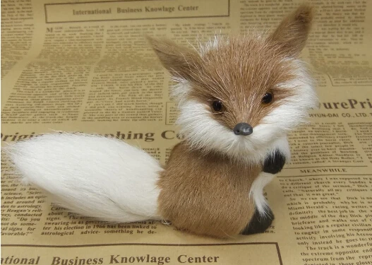 

MINI simulation fox toy / vivid and adorable / ideal present or desk car decoration 12*8 cm