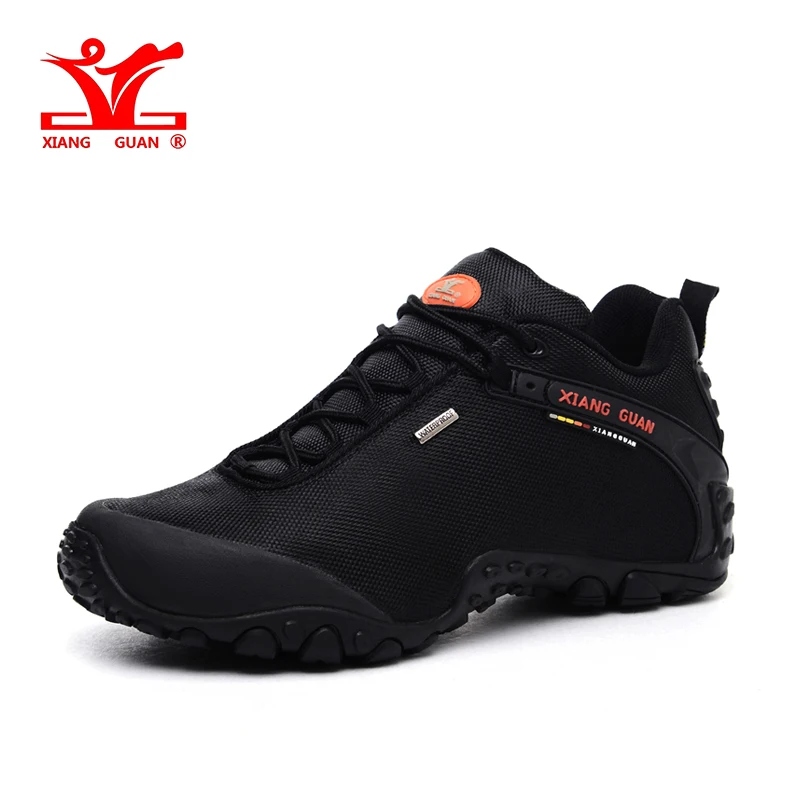 Xiangguan на открытом воздухе Пеший Туризм обувь европейский размер 39-48, Мужские дышащие противоскользящие ветрозащитный черный Путешествия обуви тренд спортивные кроссовки для ходьбы