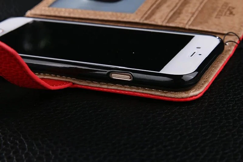 Fashion Wallet Stand Leather Case for iPhone X 7 8 Plus Luxury Cover Flip Phone Bag Case for iPhone 6 6S Plus with Card Slots