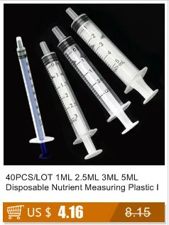 100 шт 5 мл пластиковый питательный шприц гидропонная мера одноразовый пробоотборник инъекция 100 шт