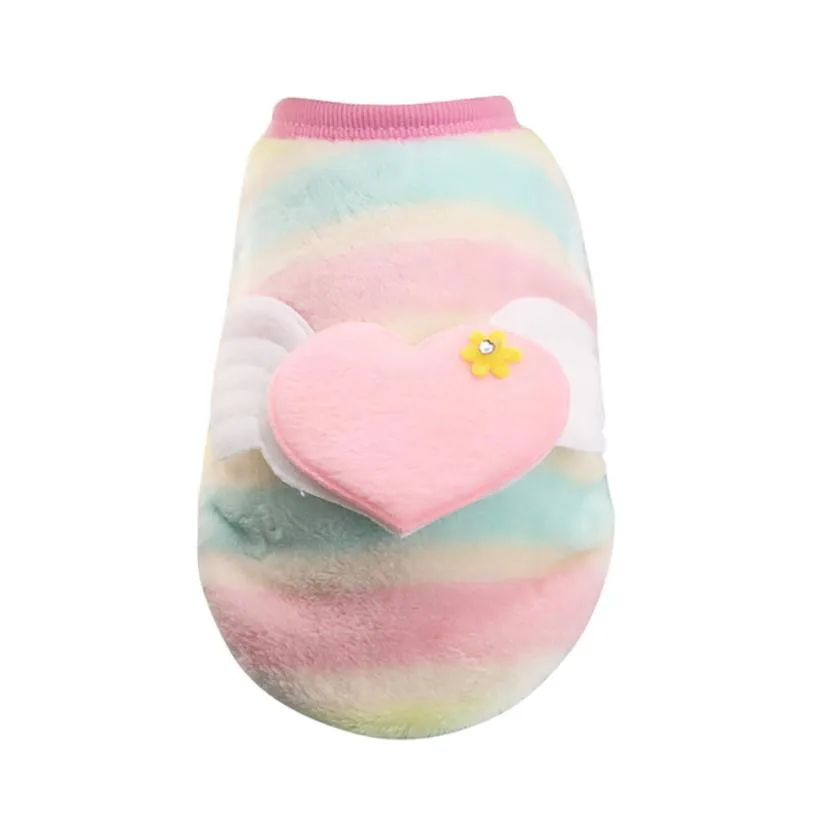 

ISHOWTIENDA New 1PCCute Dog Cat Puppy Clothing Sweater Small Puppy Shirt Soft Pet Cat Coats New