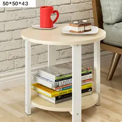 Современный минималистский маленький круглый стол кофе сборка панели Простой гостиная диван стол мини сбоку чай