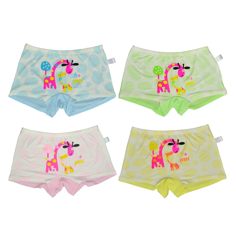 

4 Pieces / Pack Cozy Modal 3-15 Years Baby Girls Underwear Briefs Kids Underpants Children Short Panties Princesses Girl Pants