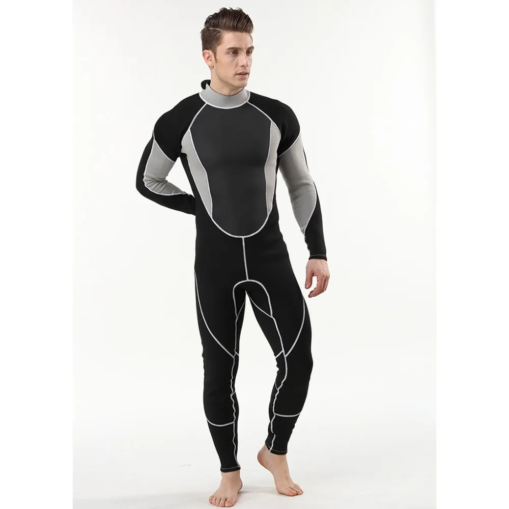 

2019 swimsuit men WetSuit 3MM Full Body suit Super stretch Diving Suit Swim Surf Snorkeling