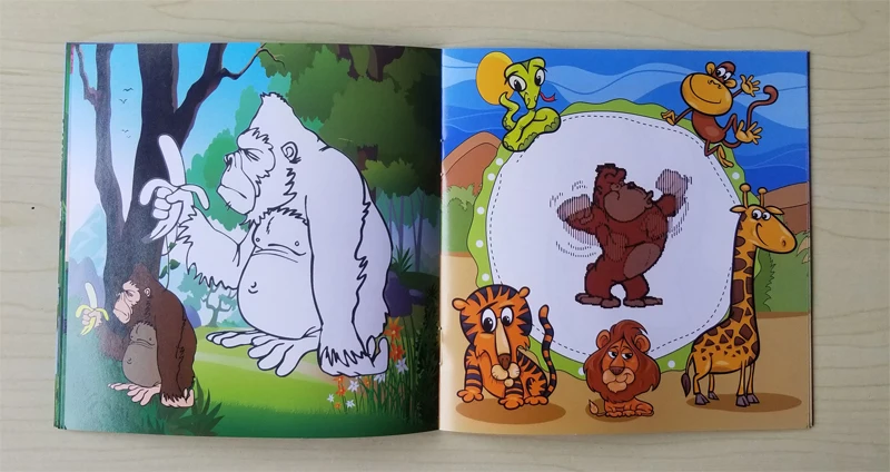 22 Pages Cute Animal Style Secret Garden Painting Drawing Kill Time Book Will Moving DIY Children's Puzzle Magic Coloring Book 22 Pages Cute Animal Style Secret Garden Painting Drawing Kill Time Book Will Moving DIY Children's Puzzle Magic Coloring Book