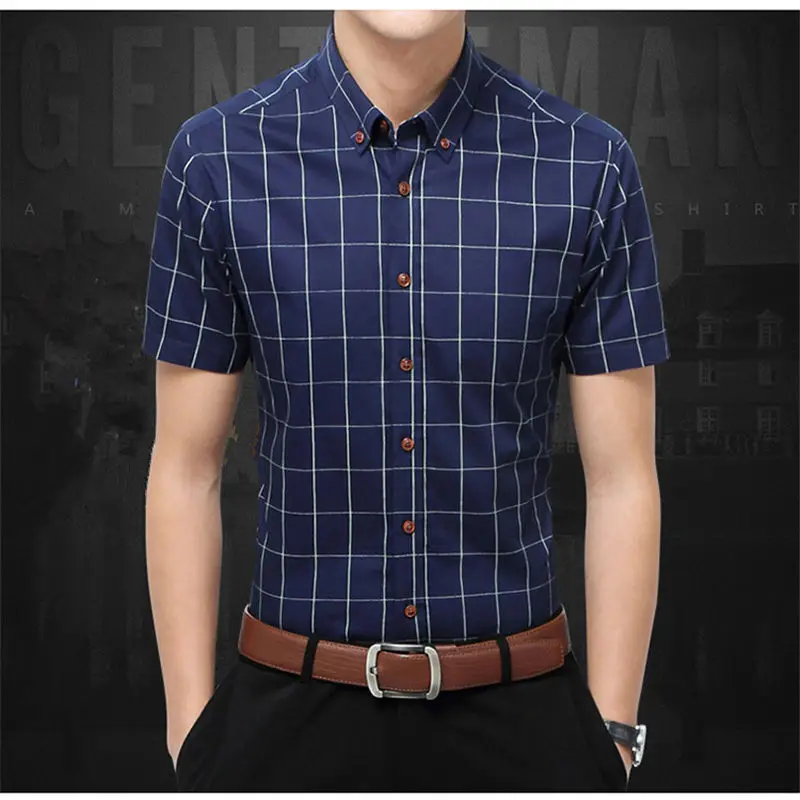 Summer Men Short Sleeve Shirts 2018 New Style Fashion Smart Casual ...