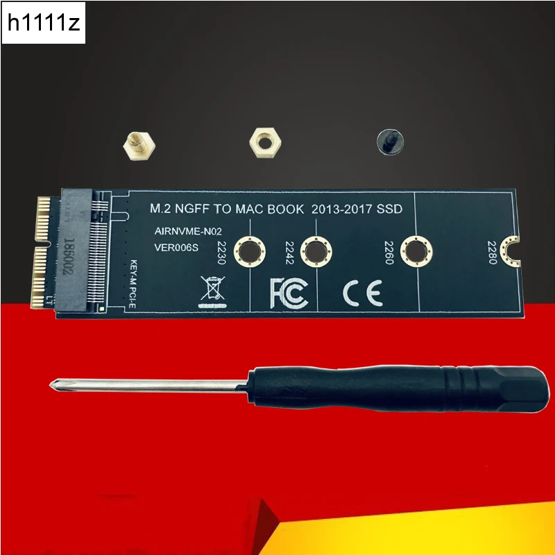 H1111Z Разъемы Адаптера SSD M2 на для Macbook Air 2013 2014 2015 2016 2017 M. 2 M ключ PCIe X4 NGFF ноутбука