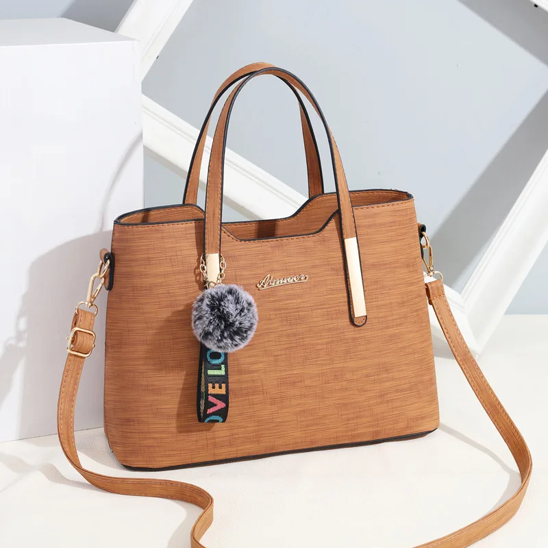 Women European Handbags Lady Fashion Hairball Crossbody Shoulder Bags Female Leather Messenger Bag Bolsa Top-Handle Purse SS7234 (16)