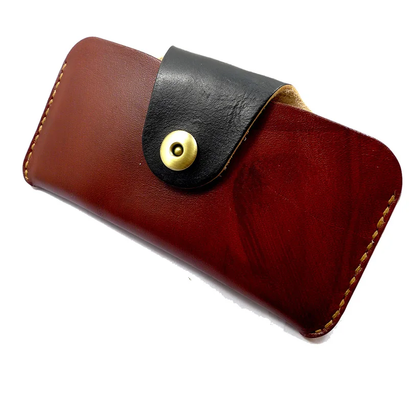 

Huawei P9 Plus Mobile Phone Holster Genuine Leather waist pack Waist Bag Fanny Pack Handmade Goods for Men And Women S9008d