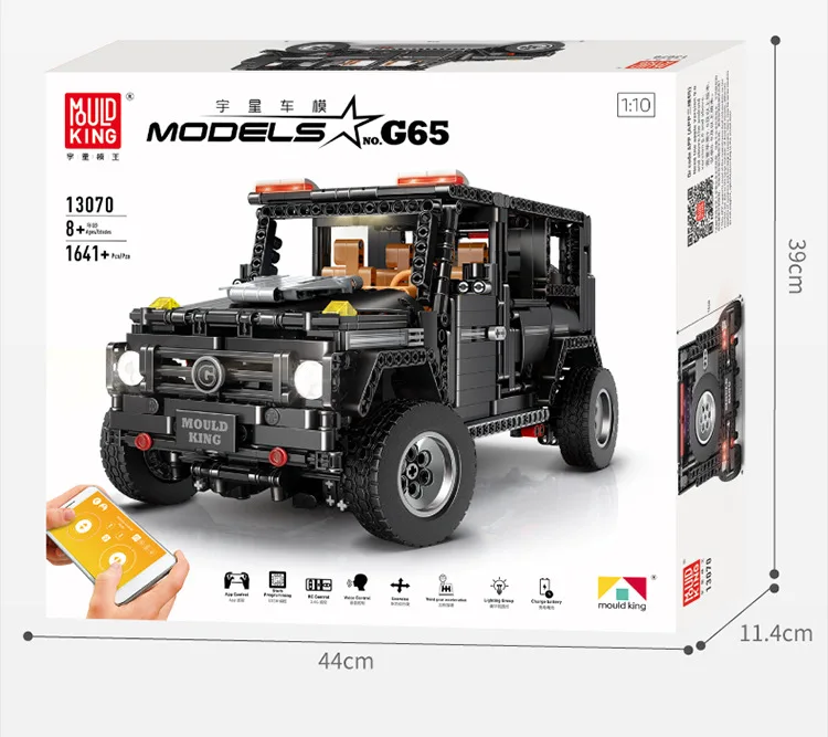 Приложение светодиодный Technic 13070 Technic SUV G65 AWD Wagon RC двигатели автомобильные наборы строительные блоки кирпичи развивающие игрушки