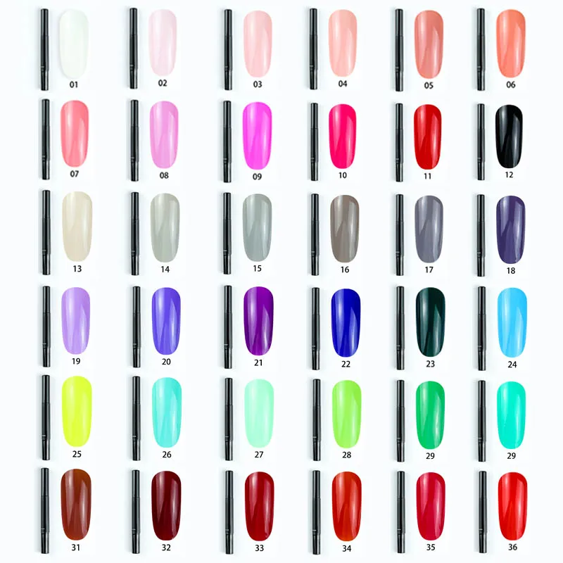 

36 Color 3D Nail Marker Pen Watercolor Pen Marker Pen DIY Art Nail Sketch Rrawing Dot Word Tool Art Supplies Beauty Pen
