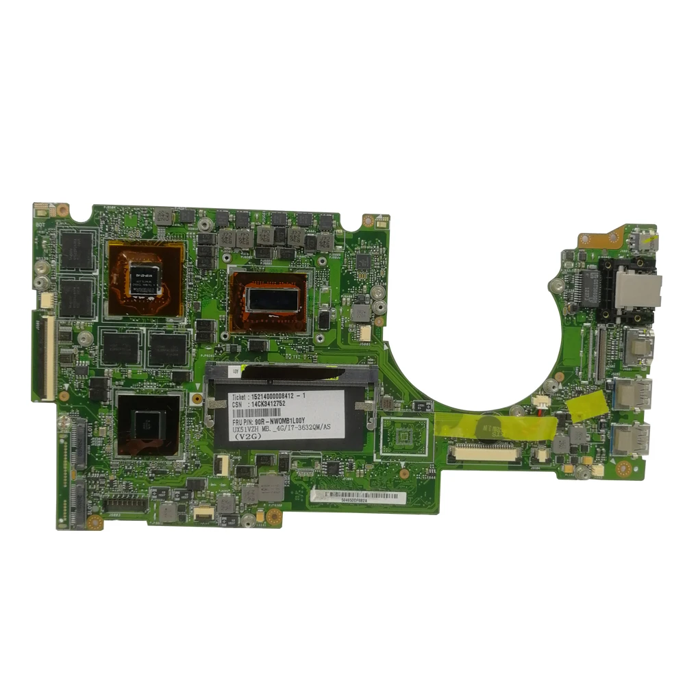 Akemy UX51VZ محمول اللوحة الأم ل ASUS UX51VZ UX51VZA U500VZ U500V U500 اختبار اللوحة الأصلية I7-3612QM