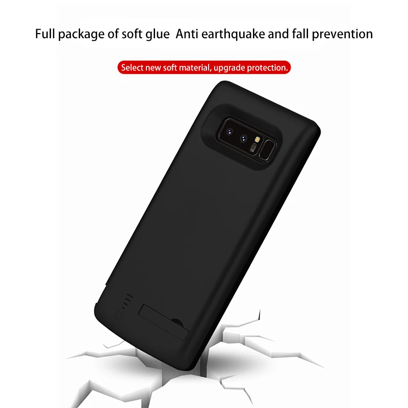 6500 мАч телефон резервного батарея зарядное устройство чехол для samsung Galaxy Note 8 батарея чехол Внешнее зарядное устройство банк питания для samsung Note 8