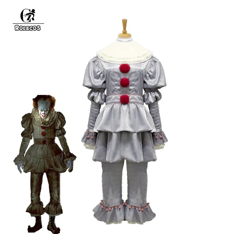 ROLECOS Stephen King's It Pennywise Cosplay Costume Terror Clown