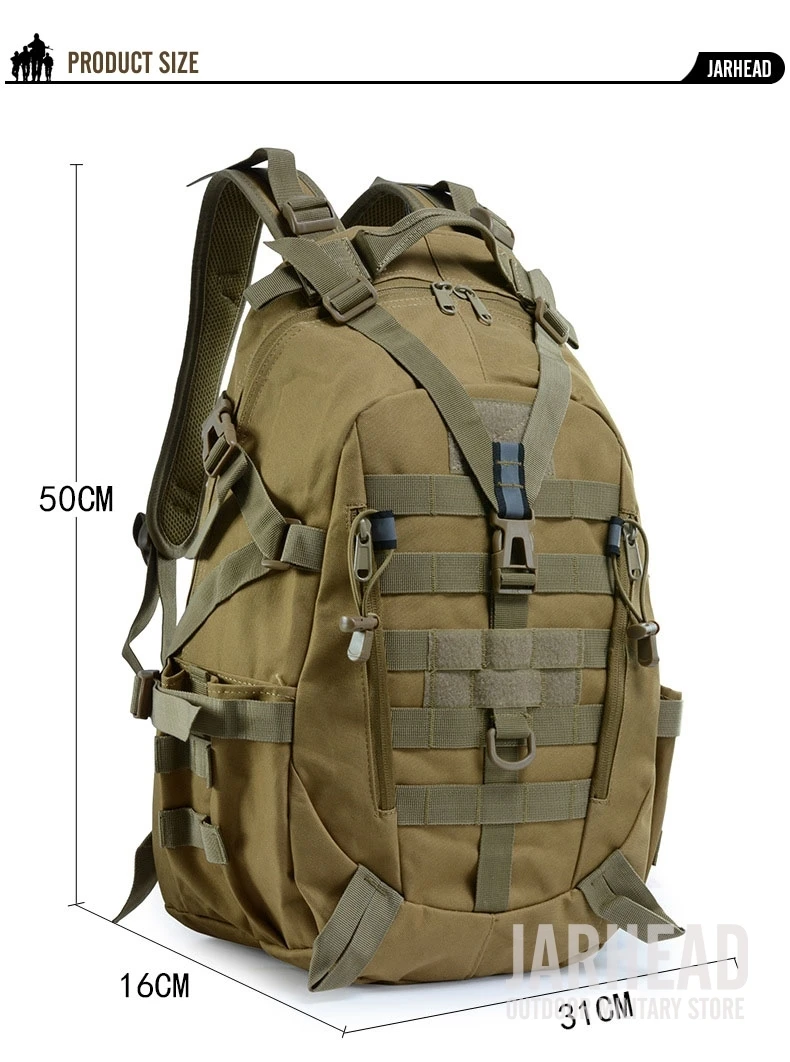 Тактический Рюкзак Molle Camo, военный армейский рюкзак Mochila, водонепроницаемый походный охотничий рюкзак, туристический рюкзак, спортивная сумка для улицы