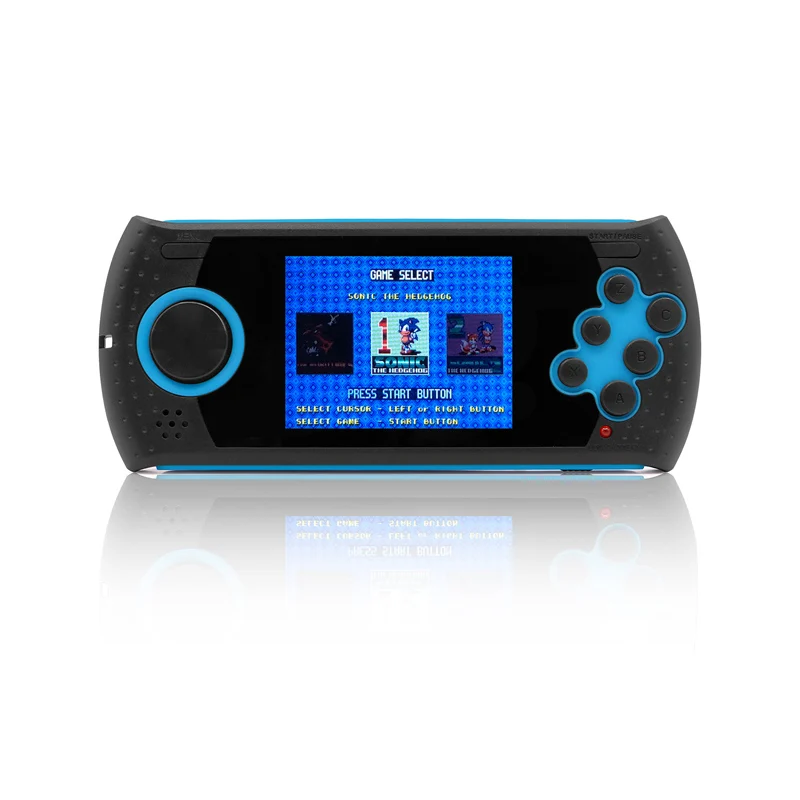 16 бит 3," ЖК портативная игровая консоль встроенный 100 классические игры для ретро видео игр плеер Поддержка HDMI выход и sd-карта - Цвет: Blue