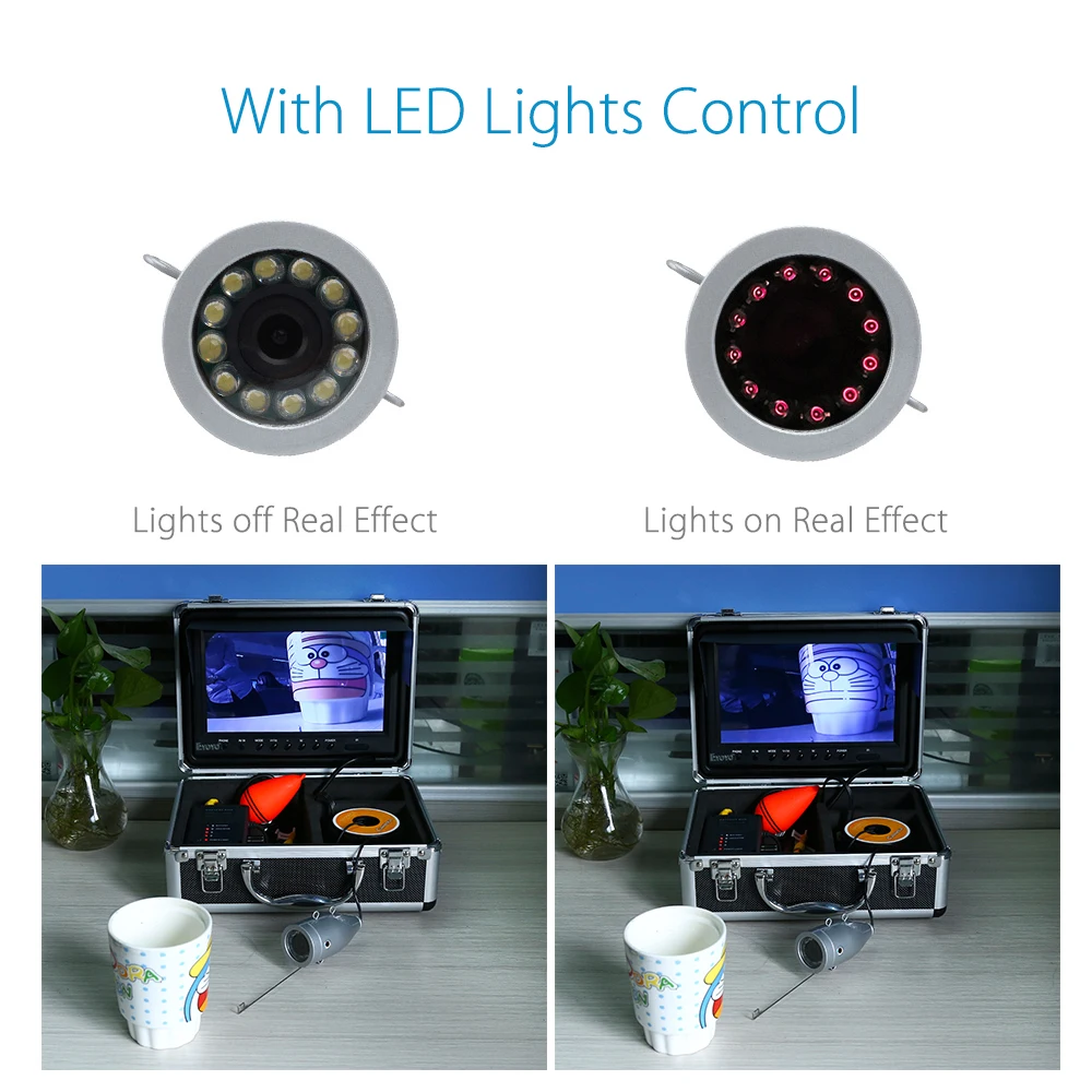 Eyoyo Underwater Fishing Camera 9 inch LCD Monitor 1000TVL