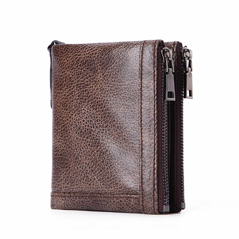 Men Wallet Oil Wax Cowhide Genuine Leather Wallets Coin Purse Clutch Hasp Open Top Quality Retro Short Wallet fashion 350 Men Wallet Oil Wax Cowhide Genuine Leather Wallets Coin Purse Clutch Hasp Open Top Quality Retro Short Wallet fashion 350