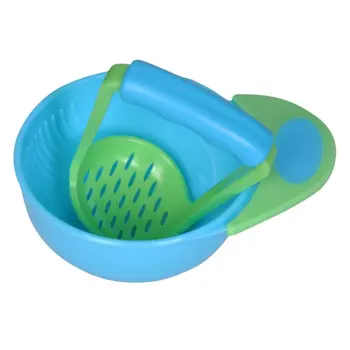 

Children's Food Supplement Tableware Fruit Container Grinding Utensils Bowl Manual Food Conditioner Bowls Set BPA Free