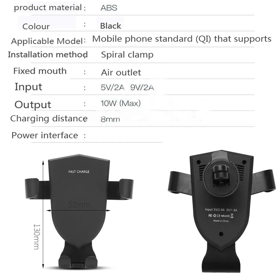 10W Fast Wireless Charger For Samsung Galaxy S10+ S 10 S9S9+ S8 S7 Note 9 S7 Edge USB Qi Charging Pad for iPhone XS Max XR X 8 Plus88