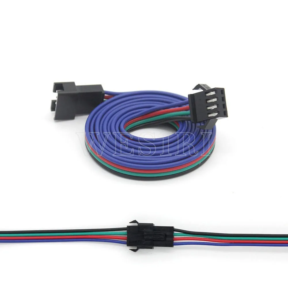 Светодиодный соединительный кабель с 3Pin/4Pin JST SM штекер типа мама длинный провод 1