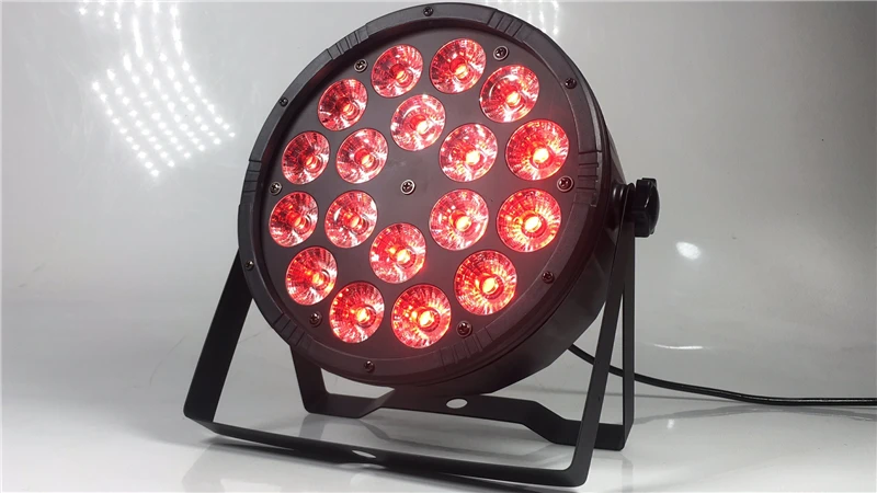 Большие линзы 18X12 Вт led par огни RGBW 4в1 плоский par dmx512 профессиональное DJ оборудование