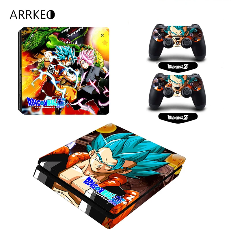 ARRKEO Super Goku Dragon Ball Супер виниловая наклейка на кожу для sony PS4 playstation 4 тонкая Консоль