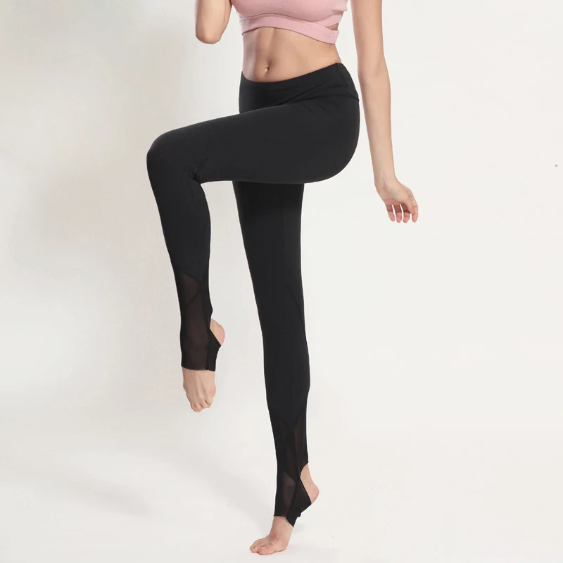 2017 New Aimpact Women Yogo Pants Sexy Fitness Pant Girl Tight Running Workout Pants Female Mesh Slim Fitted Sports leggings (2)