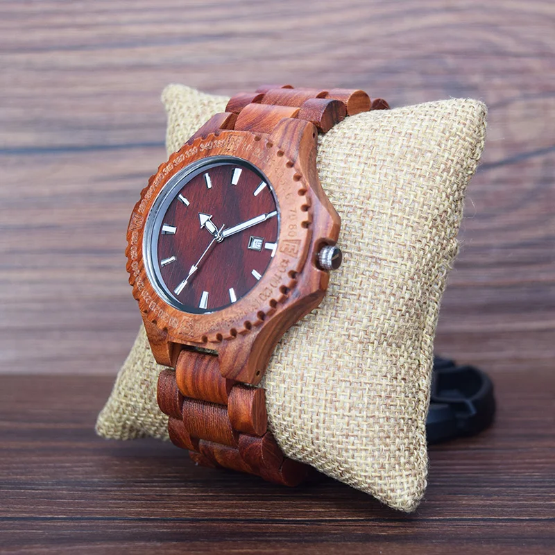 Red Sandalwood Watches Japan Quartz wood watch B17 (4)
