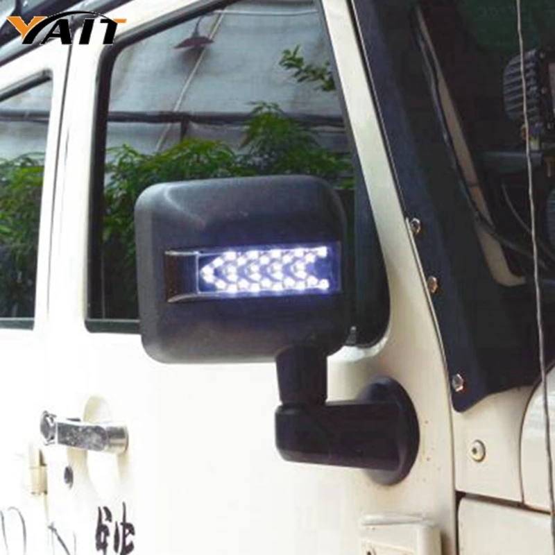 Yait Side View Mirror Kit Rear View Mirror Housing with Turn Signal