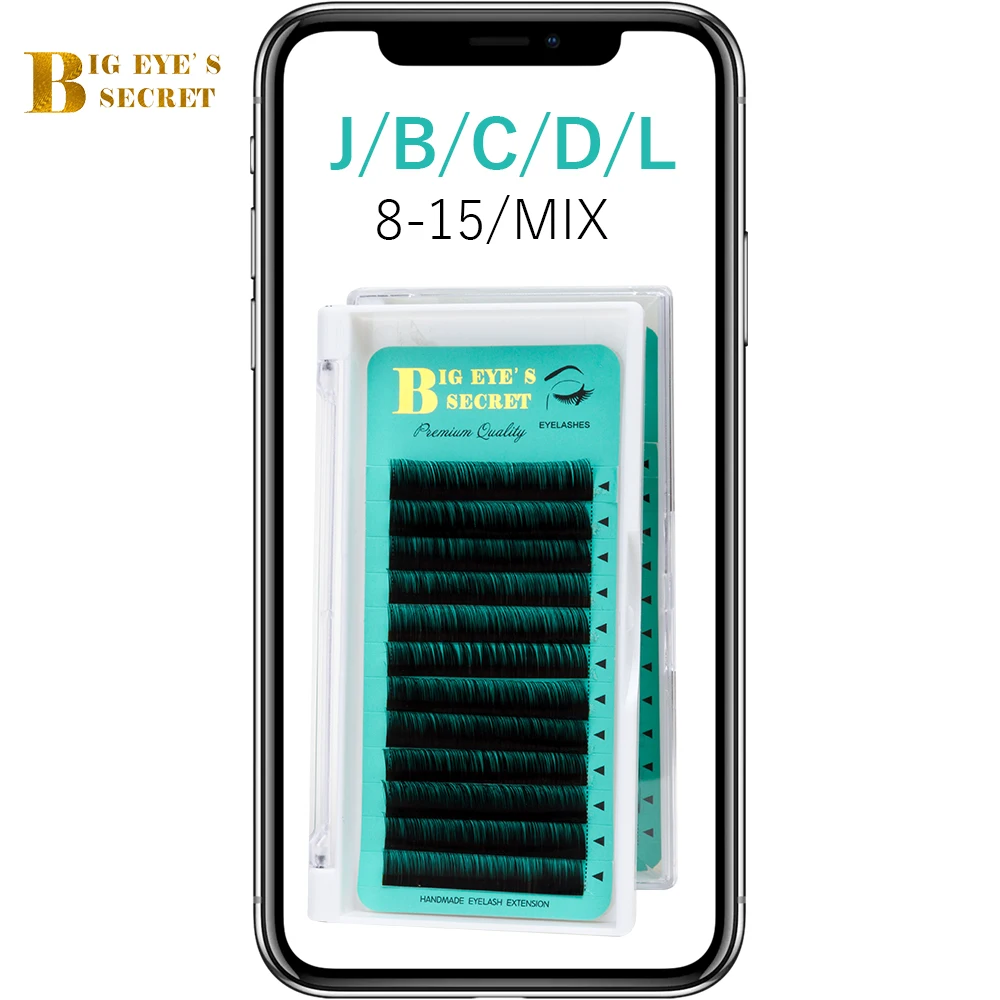 BES Individual Eyelashes Extension 0.03-0.20 Thickness Volume Lash False Eyelash Faux Mink Eyelashes individual Lash Easy Fans semi permanent c d curl 007 thickness lash extension premade russian volume fans false eyelashes faux mink hair