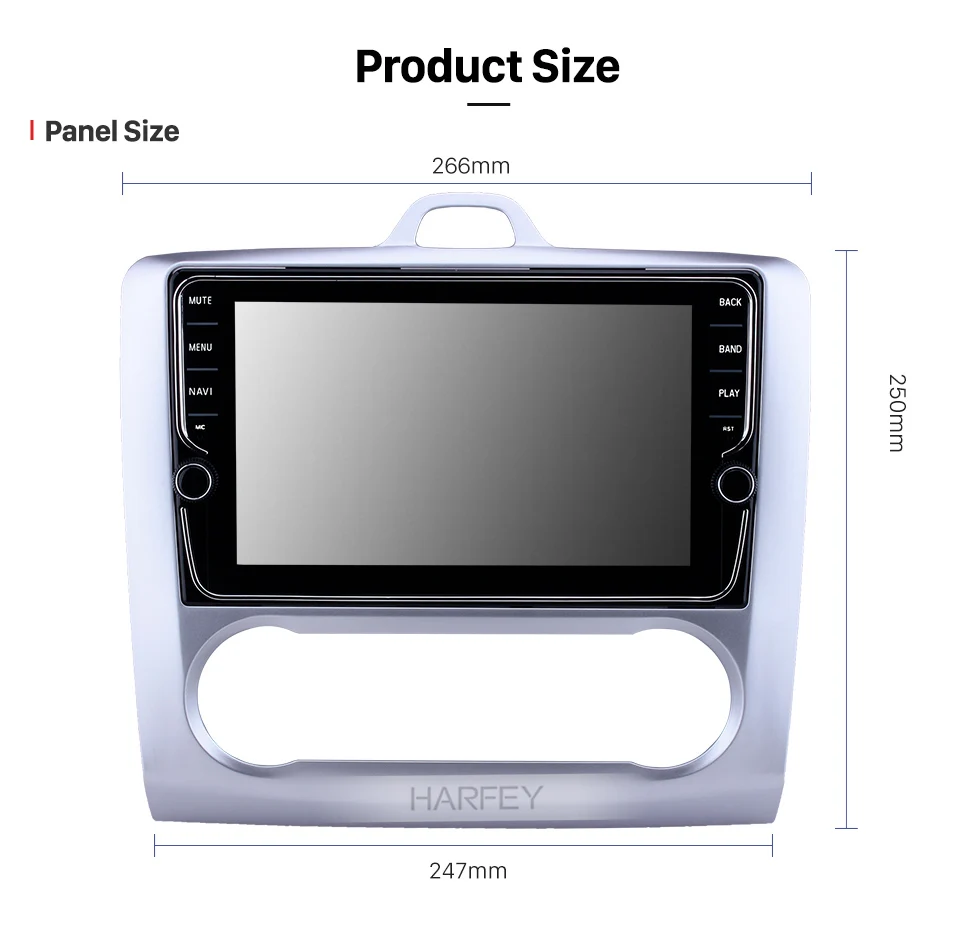 Sale Harfey 2Din HD Car Stereo Android 8.1 for Ford Focus Exi AT 2004 2005 2006 2007 2008 2009 2010 2011 with DSP 4RAM 32ROM 2.5D IPS 15