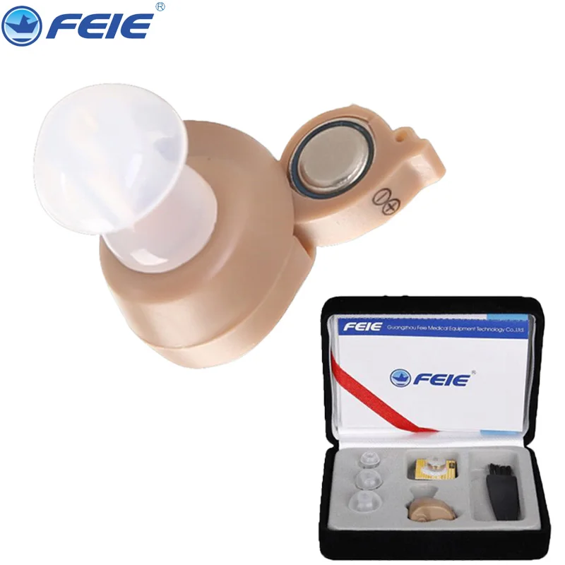 

Cheap Hearing Aid Deaf Headphone Headset Ear-Aid Ajutable Lound Voice Amplifier S-212 Mini Invisible Ear Machine Free Shipping