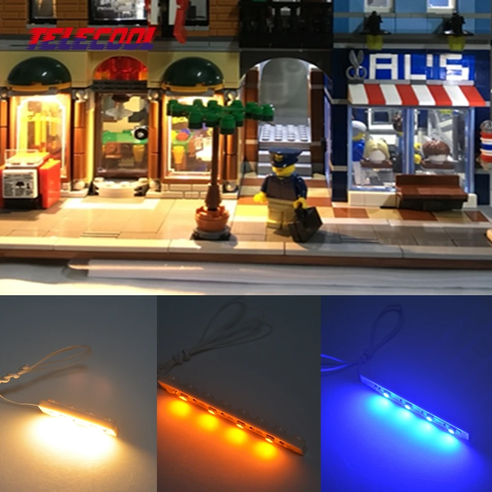 TELECOOL Barvita LED osvetlitev Kit Za vse gradbeni bloki opeke model okrasite Set igrače za otroke božično darilo