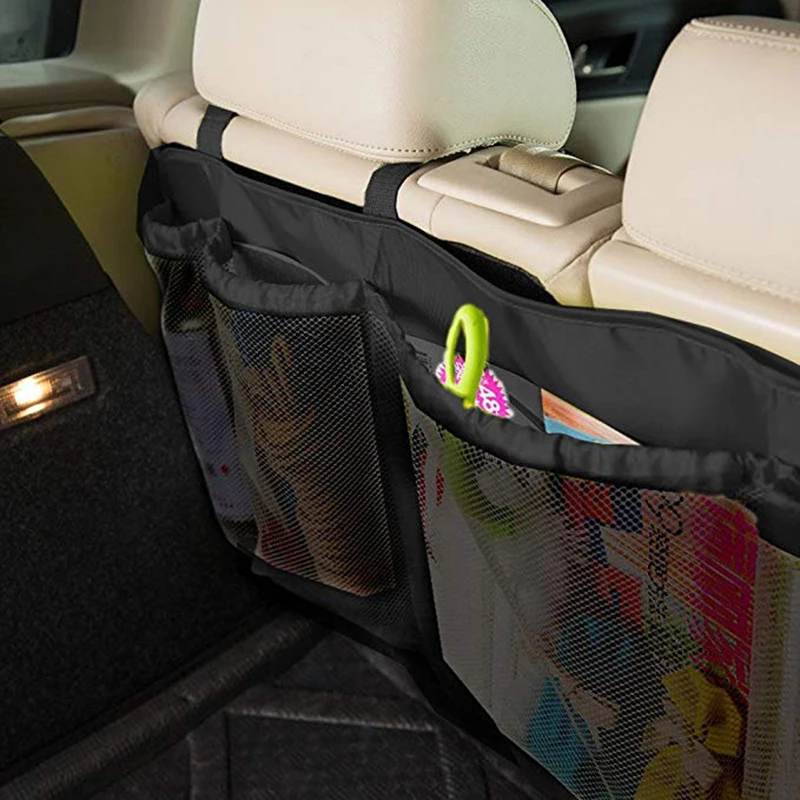 Вместительная автомобильная сумка для хранения, органайзер на заднее сиденье автомобиля, удобная сумка для хранения детских игрушек и аксессуары для автомобиля для кемпинга