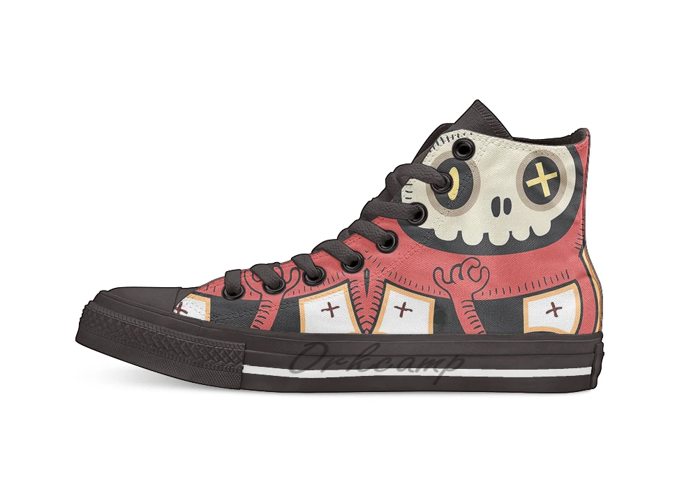 

Dead man runner Unisex High Top Canvas flat Casual Custom shoes Drop Shipping