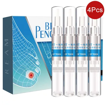 

4 Pcs/box 3ml Nail Fungal Treatment Anti Fungus Toenail Fingernail Nails Repair Care Liquid Onychomycosis Treatment Liquid