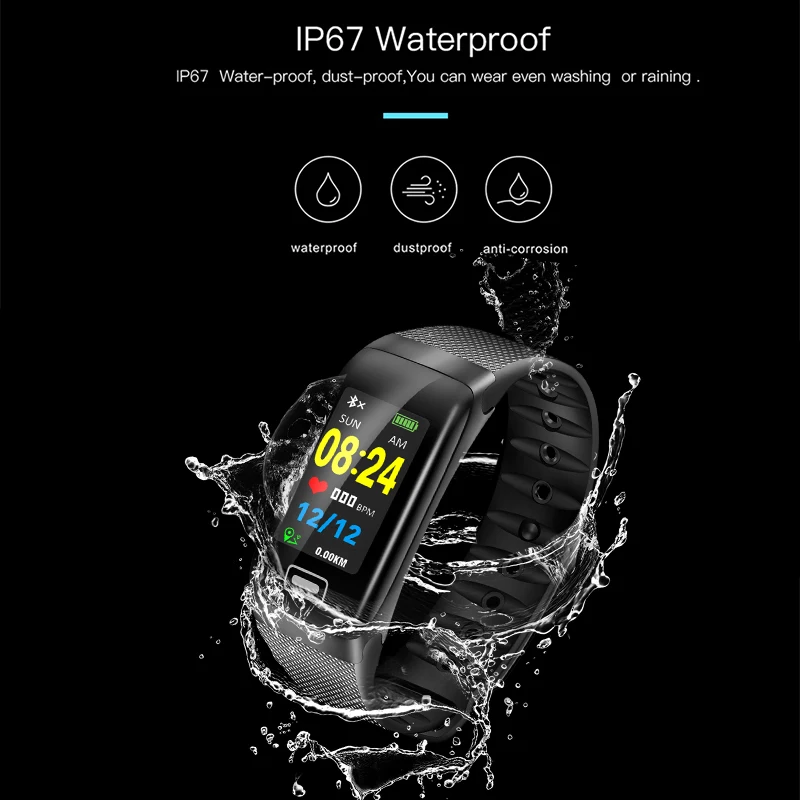 WISHDOIT Smart Sport Watch New Waterproof Watch Blood Pressure Heart Rate Detection Pedometer for ios Android Fitness Watch +Box